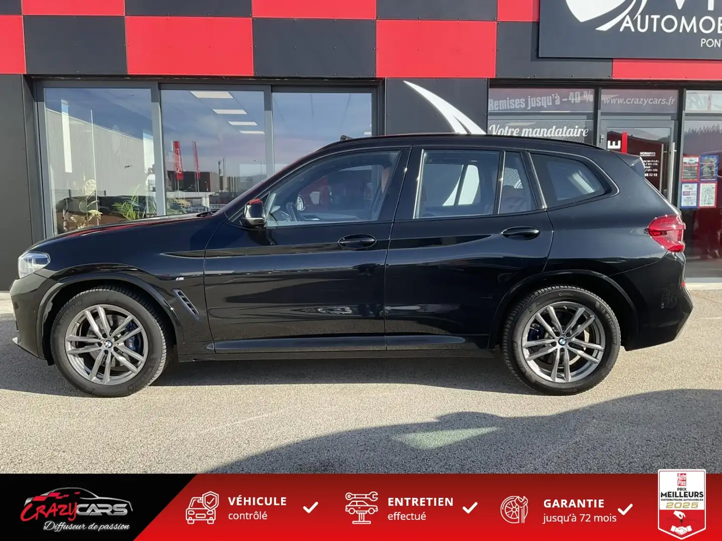 BMW X3 M Sport  xDrive 30d BVA  - CAM - PANO - HUD - ATTE Noir - 2