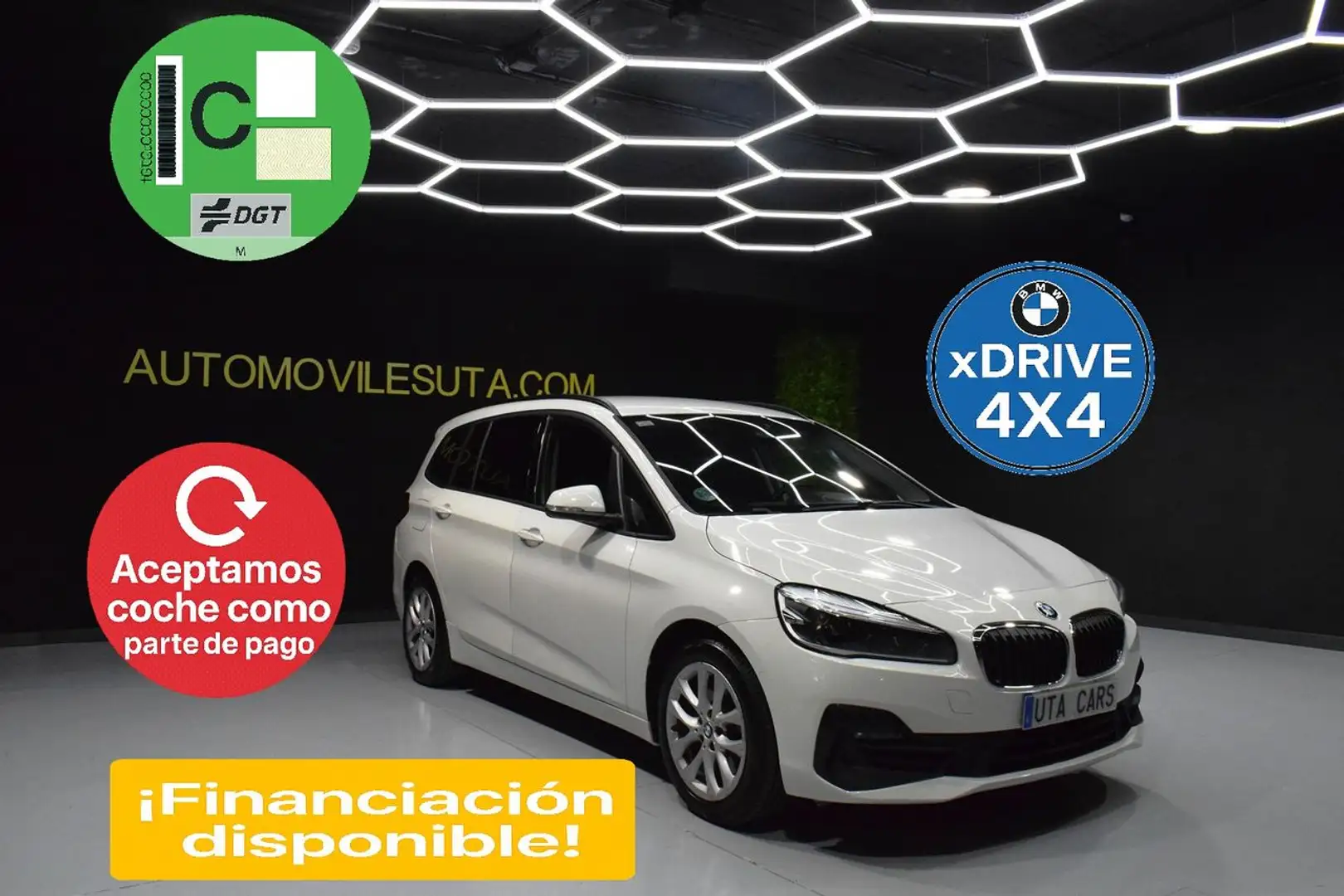 BMW 218 218dA Gran Tourer xDrive Blanc - 1