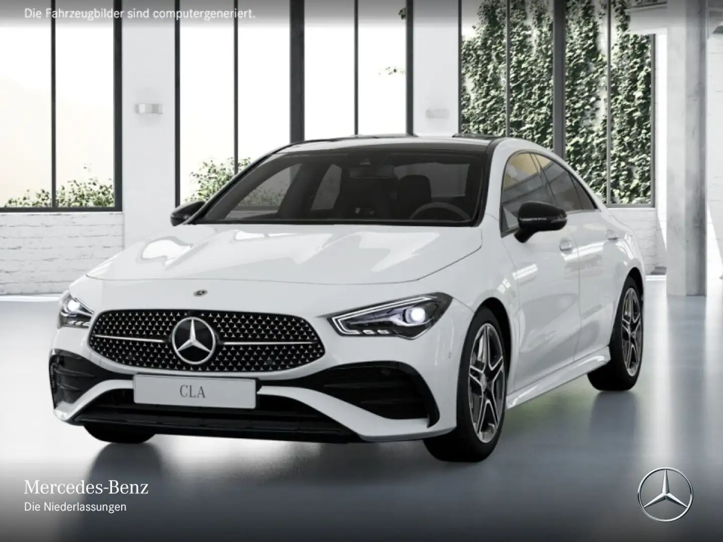 Mercedes-Benz CLA 180 AMG+NIGHT+PANO+AHK+LED+KAMERA+TOTW+KEYLESS Weiß - 2