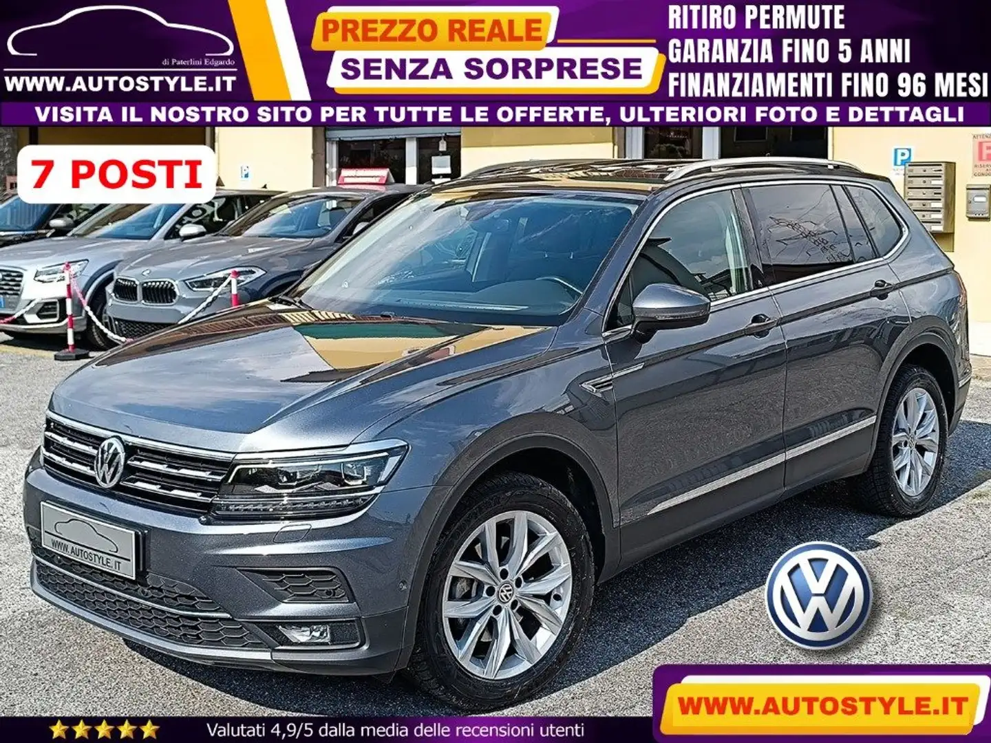 Volkswagen Tiguan Allspace 2.0 TDI DSG Advanced *7 POSTI* BMT SCR Grigio - 1