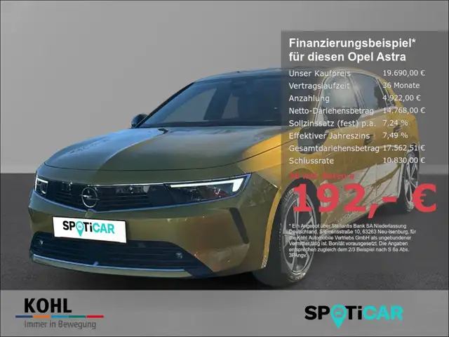 Opel Astra L Business Edition Plug-in-Hybrid 1.6 180 PS PDC S