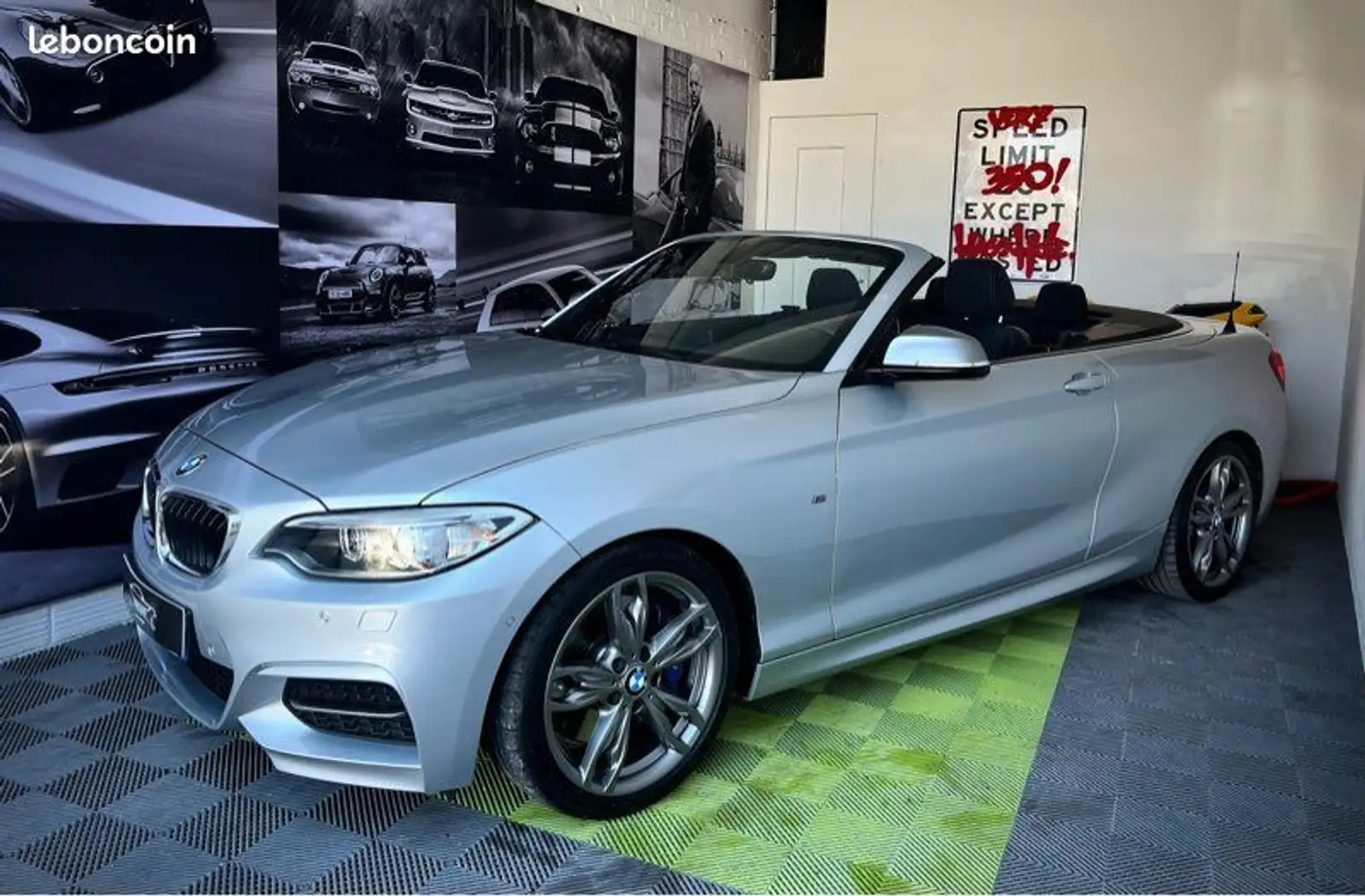 BMW 235 M235i Cabriolet 326 cv F23 Première Main Gris - 1