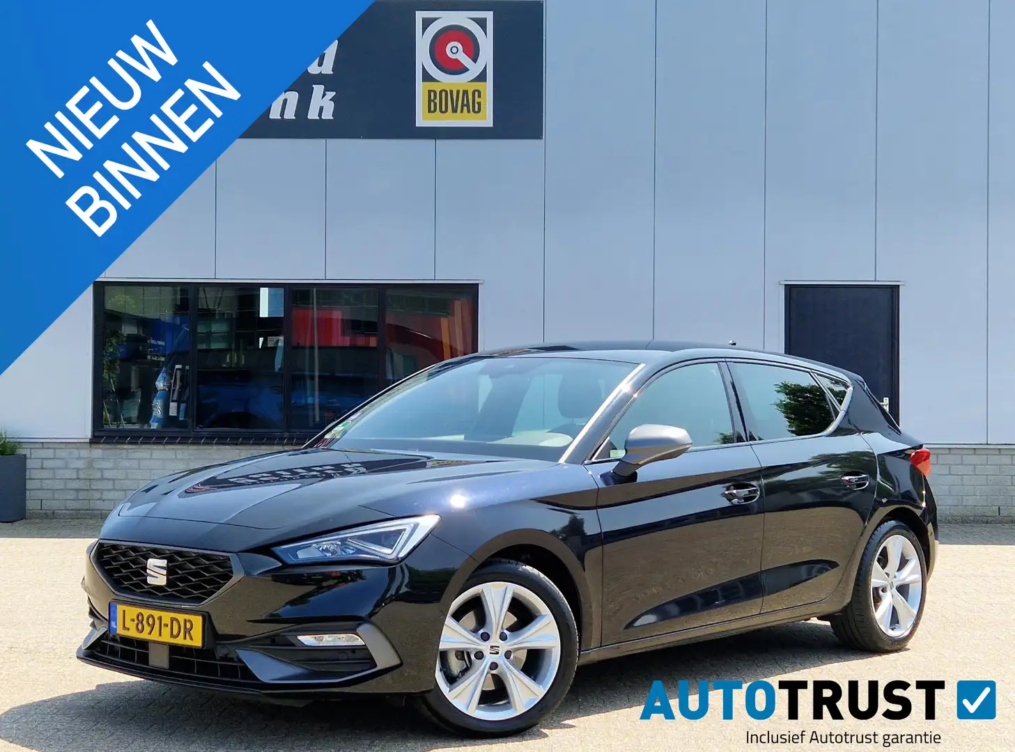 SEAT Leon 1.5 eTSI FR Launch Edit DSG AUT TREKH ADAP CRUISE Zwart - 1
