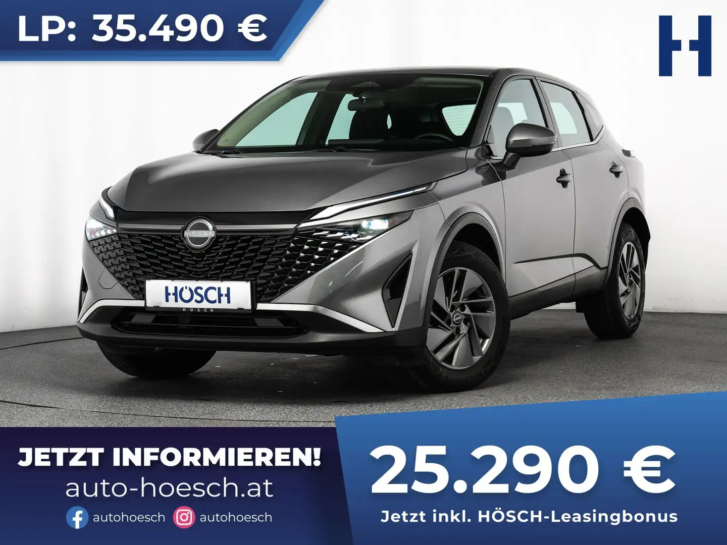 Nissan Qashqai Acenta 1.3 DIG-T NAV LED KAMERA ACC CARPLAY Grau - 1