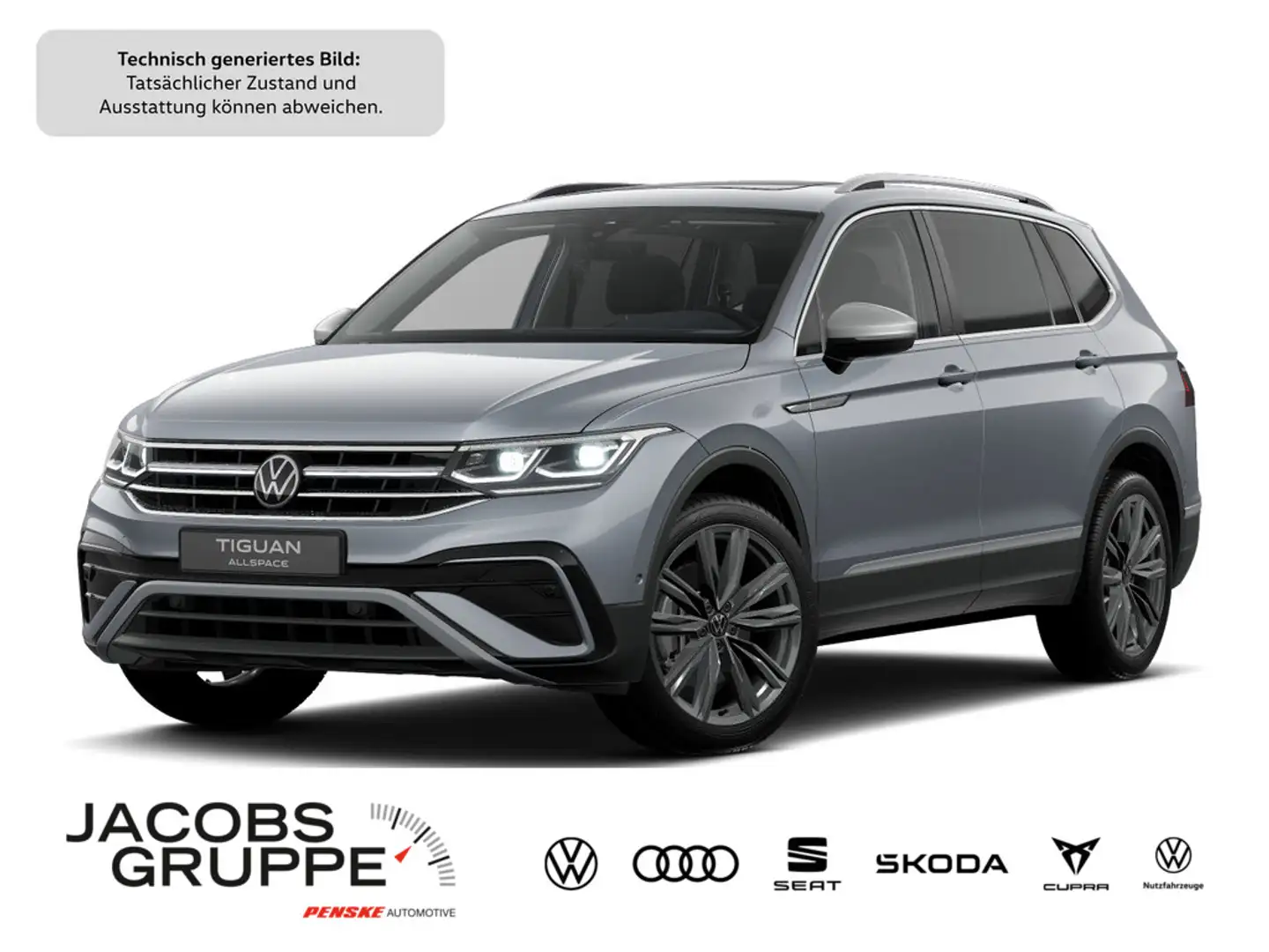 Volkswagen Tiguan Allspace 2.0 TDI 4M Elegance DSG,Navi, Grau - 1