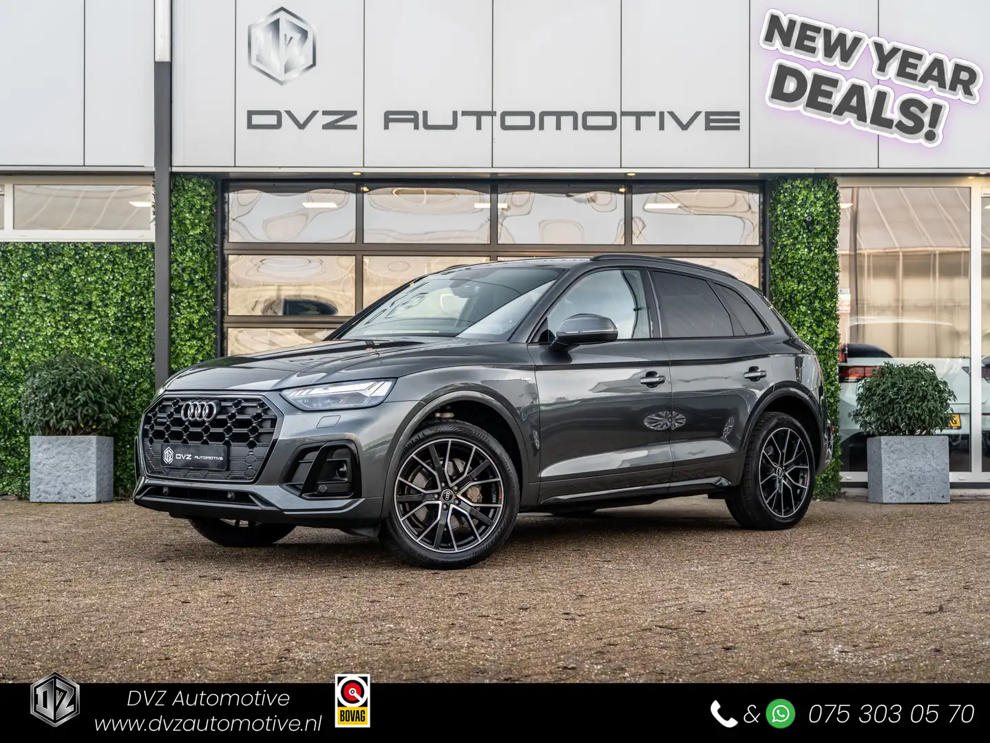 Audi Q5 40 TDI 204PK DSG Quattro S-edition | Black Optik | Grau - 1