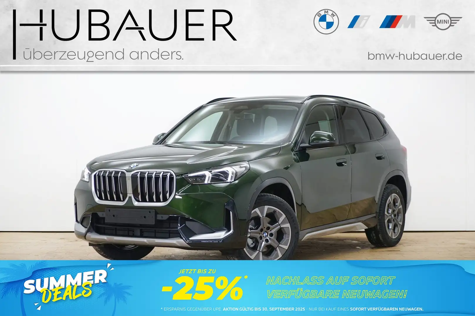 BMW X1 sDrive20d [xLine, AHK, RFK, 18" LMR, SHZ] Green - 1
