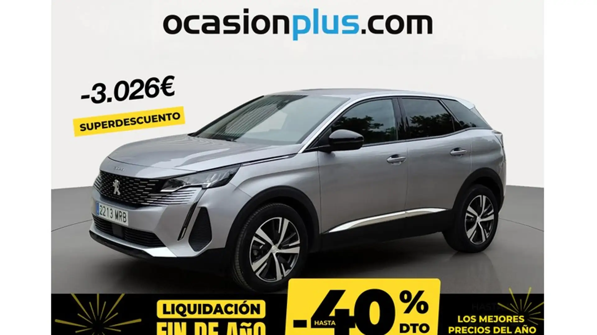 Peugeot 3008 1.2 PureTech S&S Allure 130 Plateado - 1