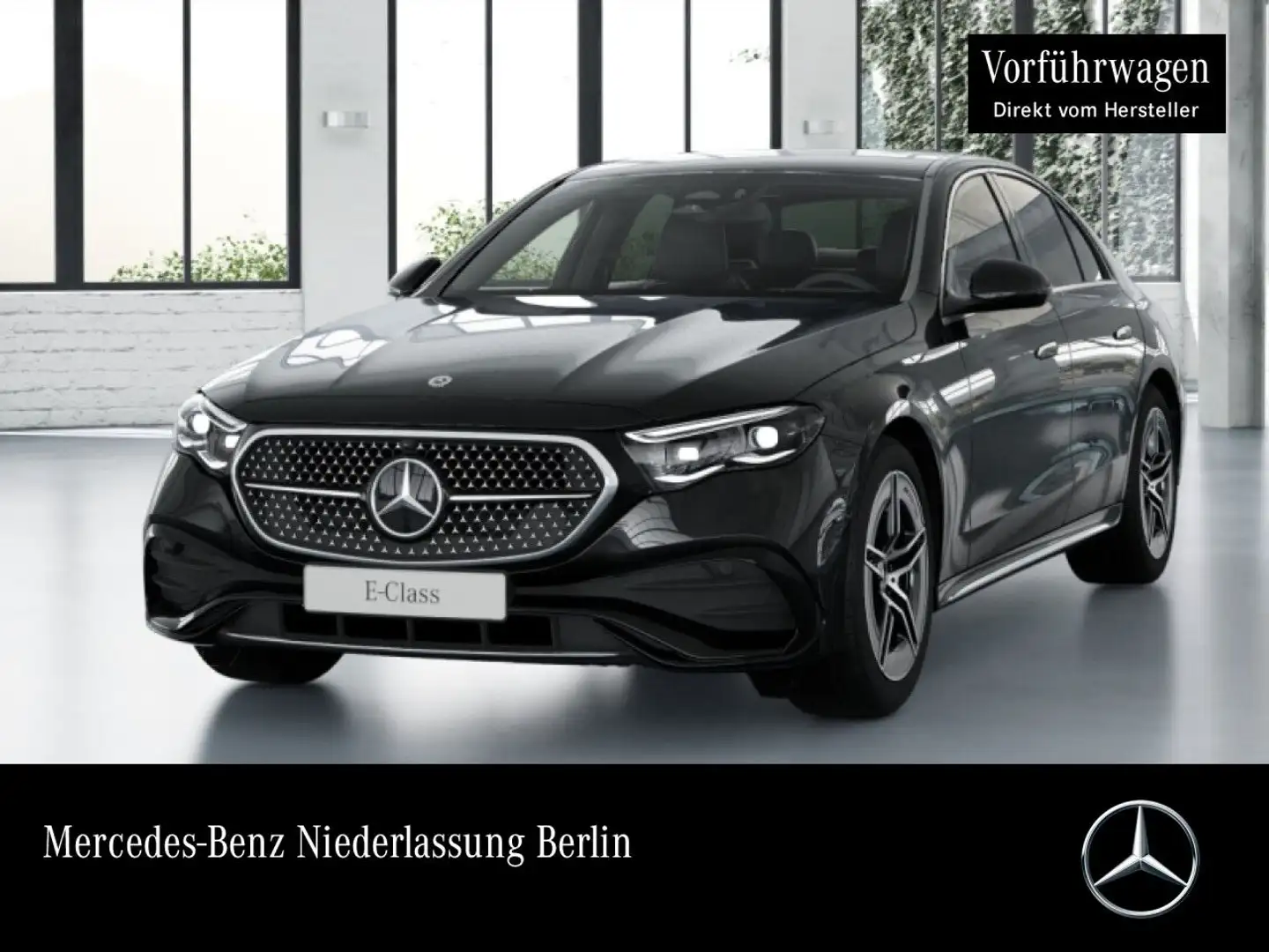 Mercedes-Benz E 200 AMG 360° Distr. AHK Spurhalt-Ass Totwinkel Schwarz - 1
