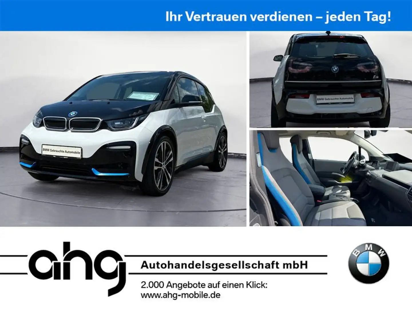 BMW i3 s (120 Ah), Navi Business Klimaaut. PDC Blanco - 1