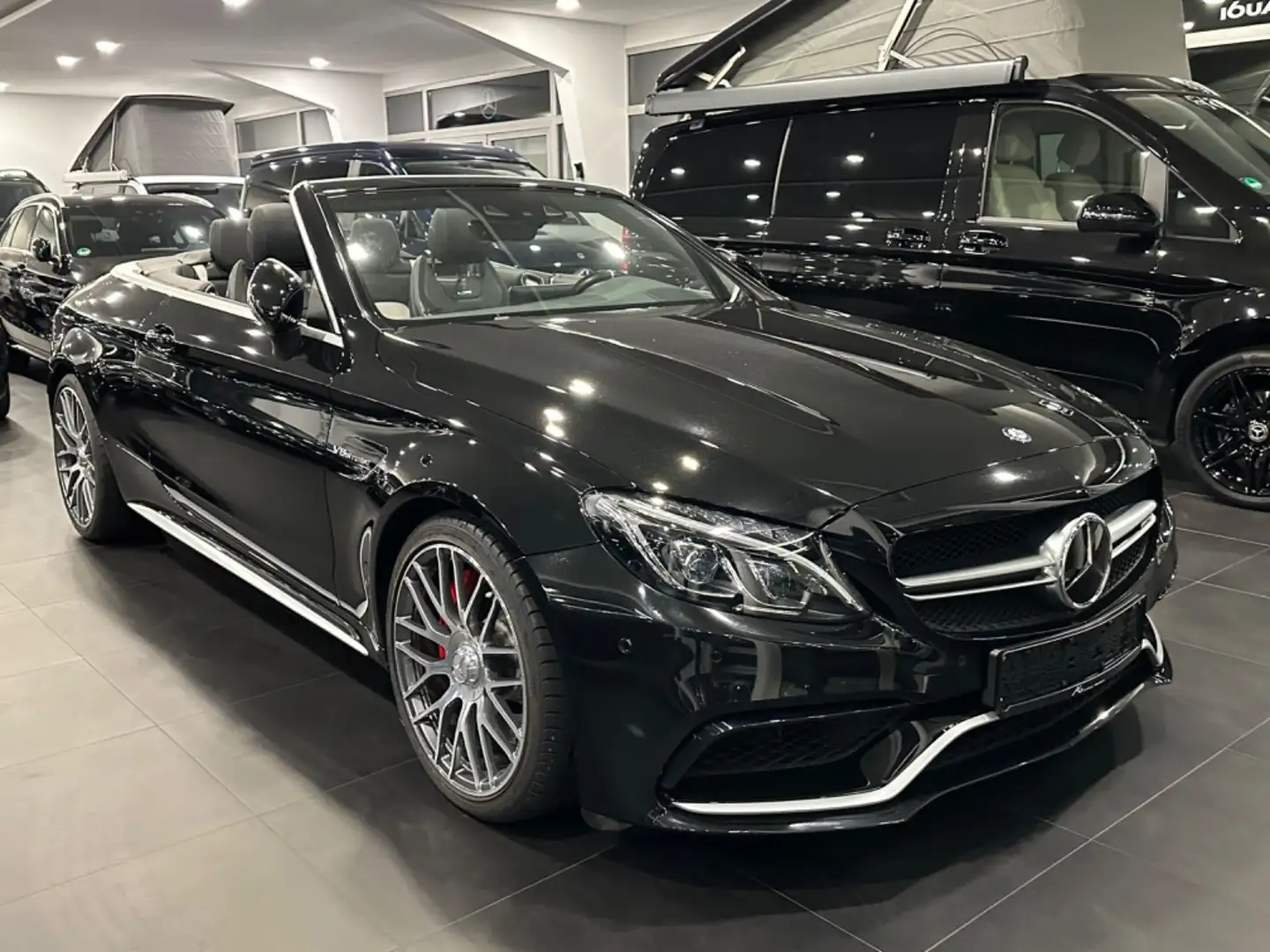 Mercedes-Benz C 63 AMG C 63 S AMG Cabrio*Head Up*Keyless*Distronic* Siyah - 1