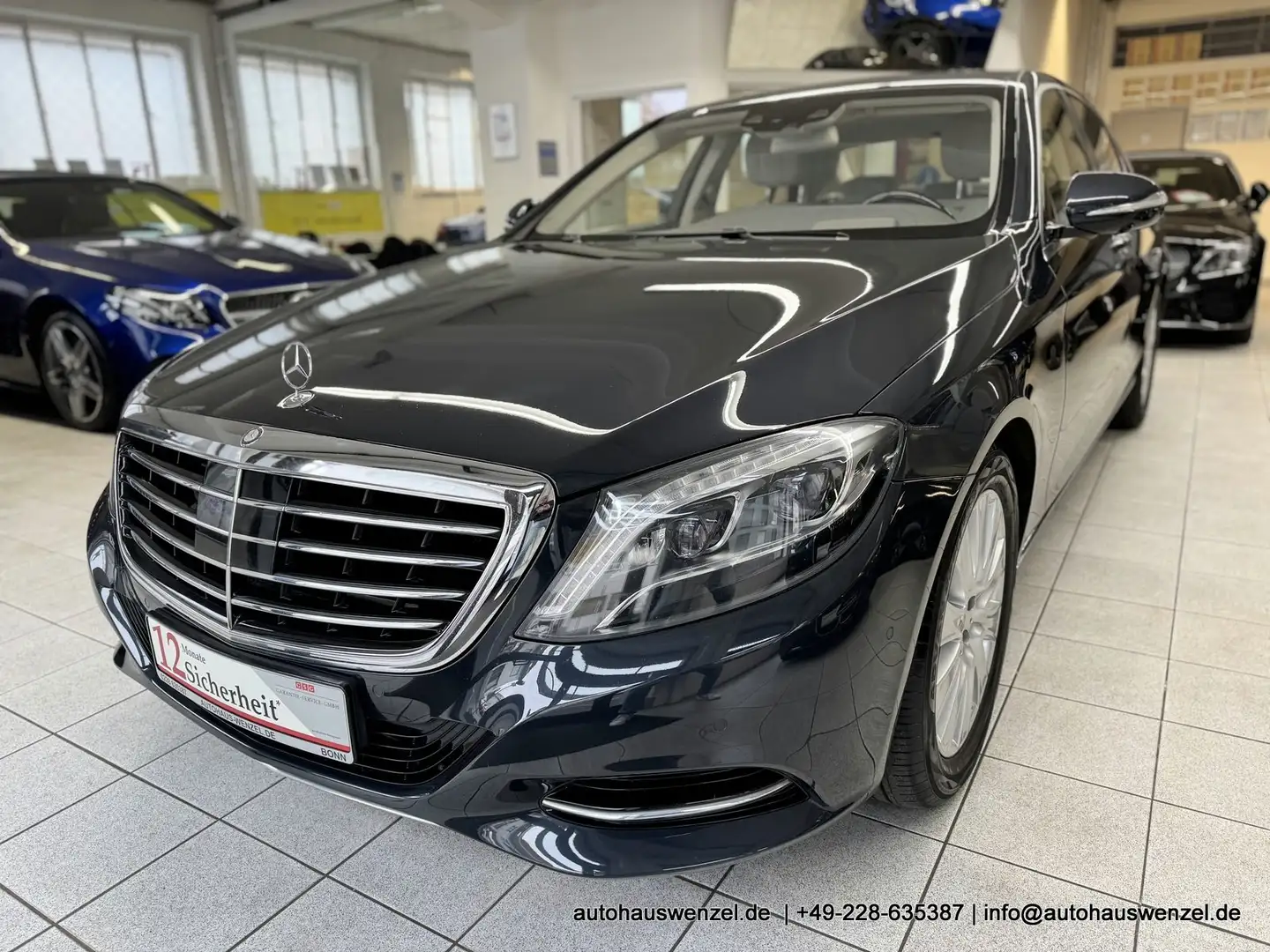 Mercedes-Benz S 500 4Matic Lang - LEDER (grau) HEAD-UP SITZKLIMA Grau - 2