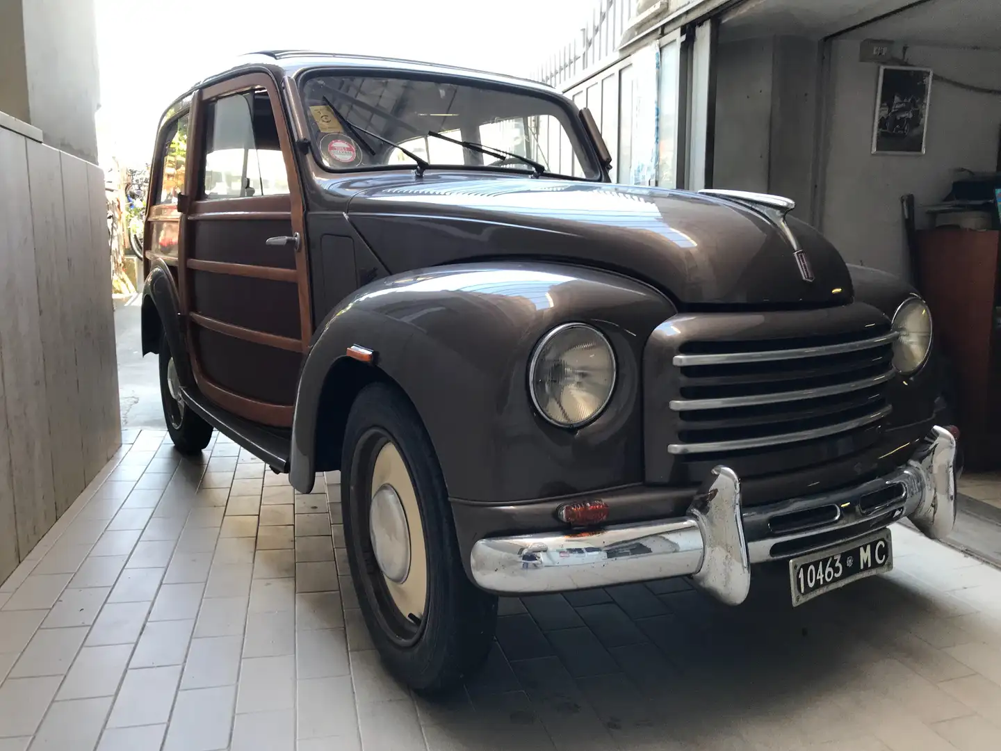 Fiat 500 Topolino belvedere Legno woody  targa oro asi Сірий - 2