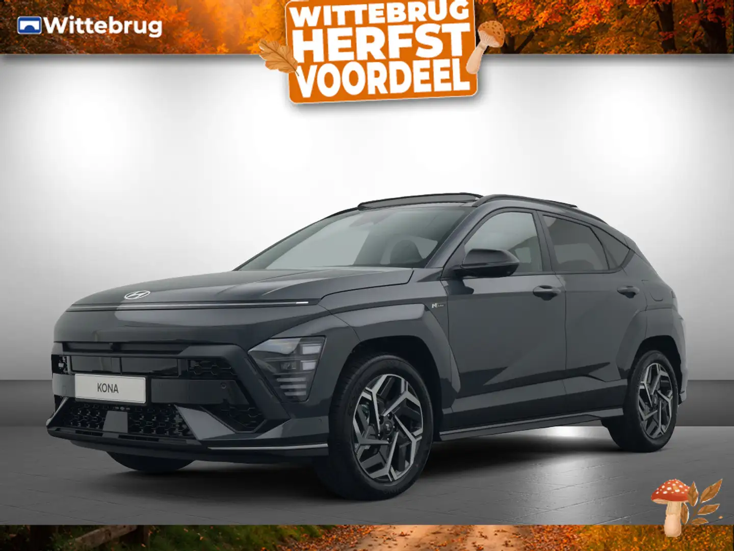 Hyundai KONA 1.6 GDI HEV N Line Sky Full Hybride Automaat met P Gris - 1