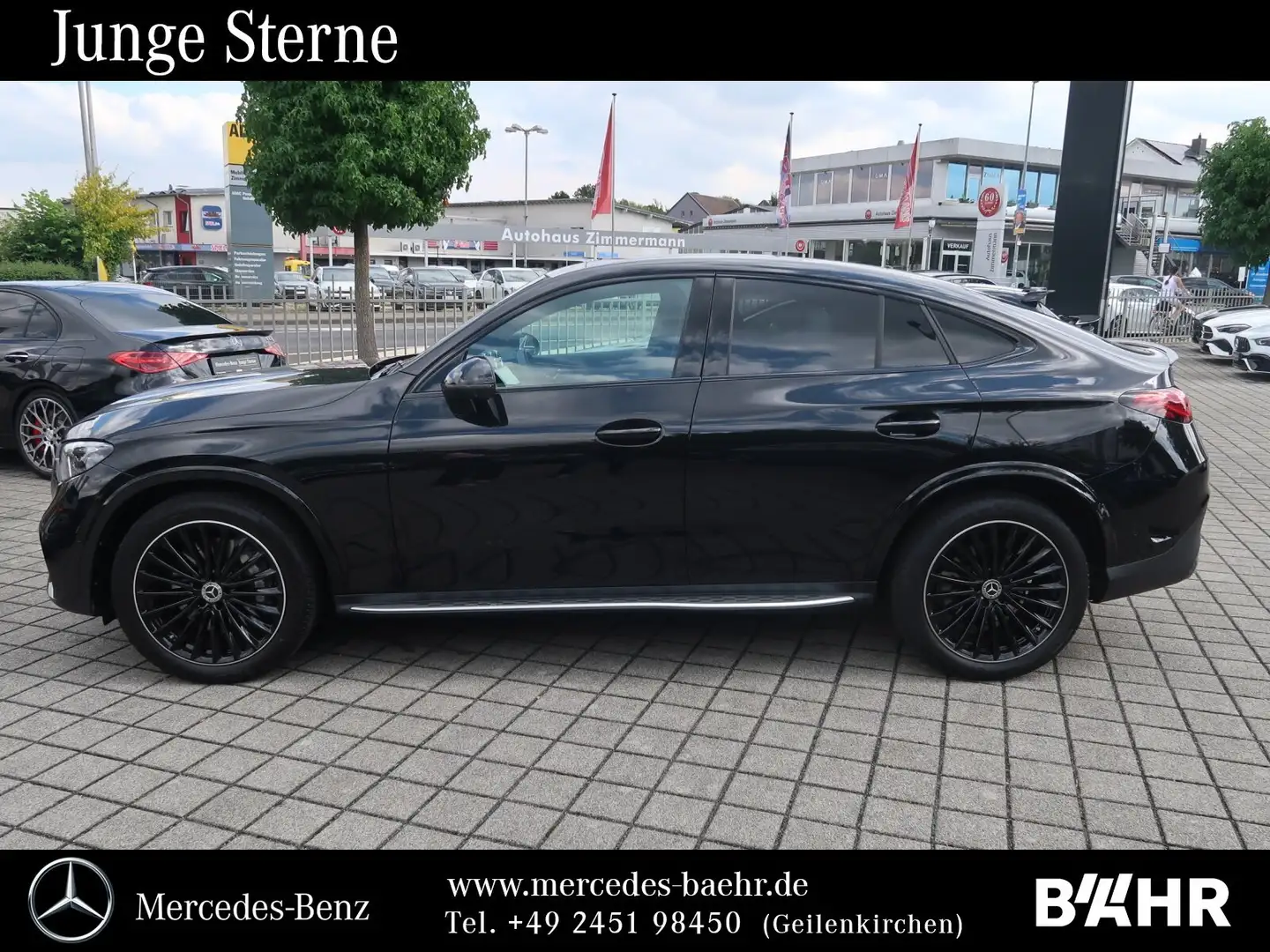 Mercedes-Benz GLC 300 GLC 300 d 4M Coupé AMG+Night/Burmester/Pano/AHK Schwarz - 2