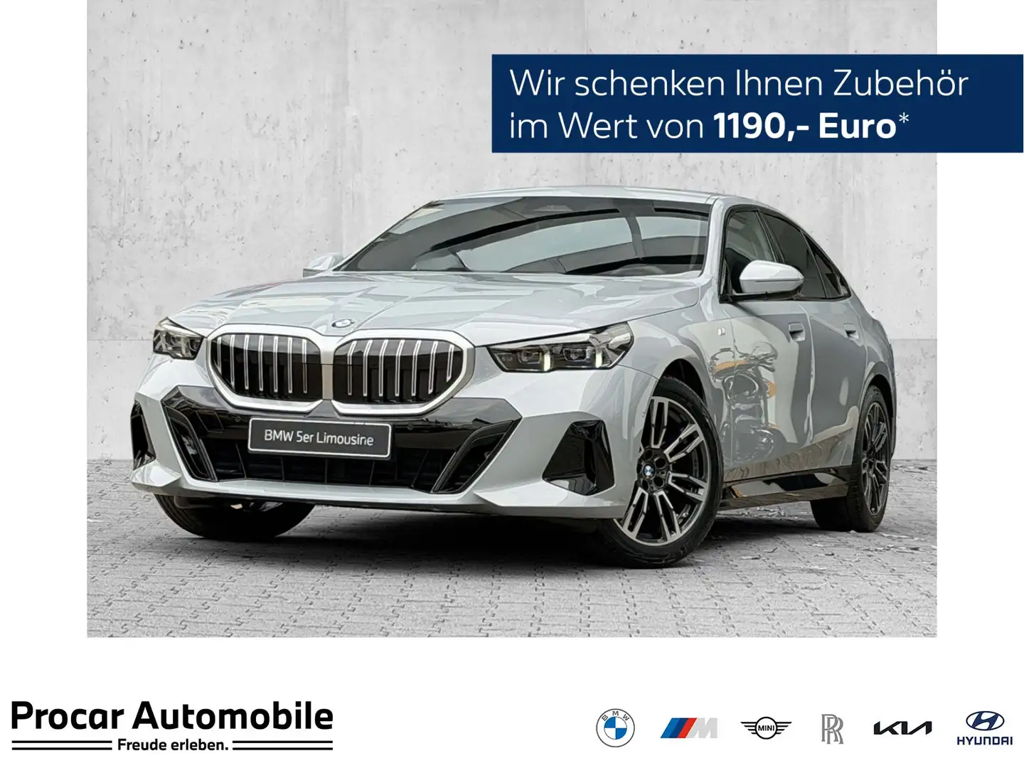 BMW 520 d Limousine M Sport DA PA H/K 19" Grigio - 1