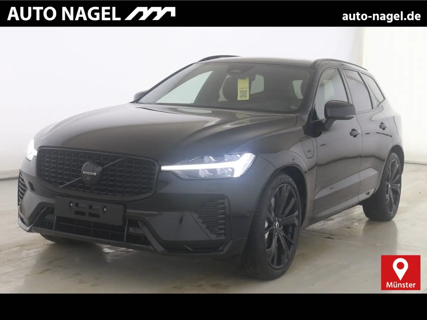 Volvo XC60 XC60 Recharge T6 Ultra Black Edition B&W|LUFT|360 Zwart - 1