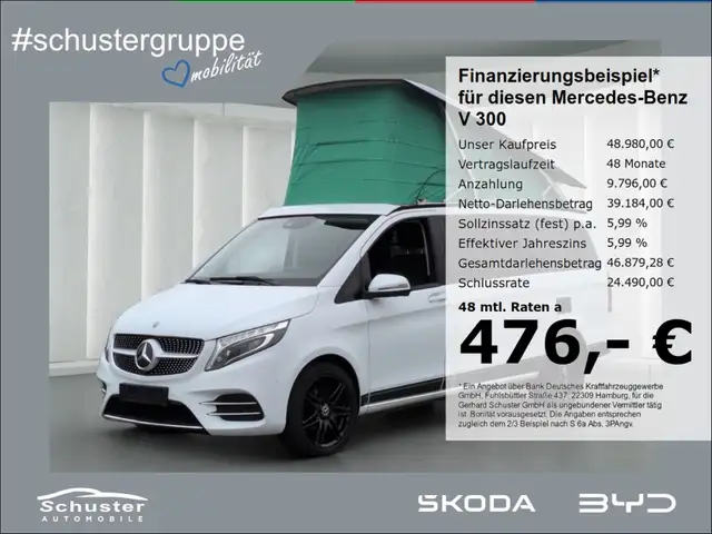 Mercedes-Benz V 300 MARCO POLO 4Mat AMG Line*Küche Aufst.Dach