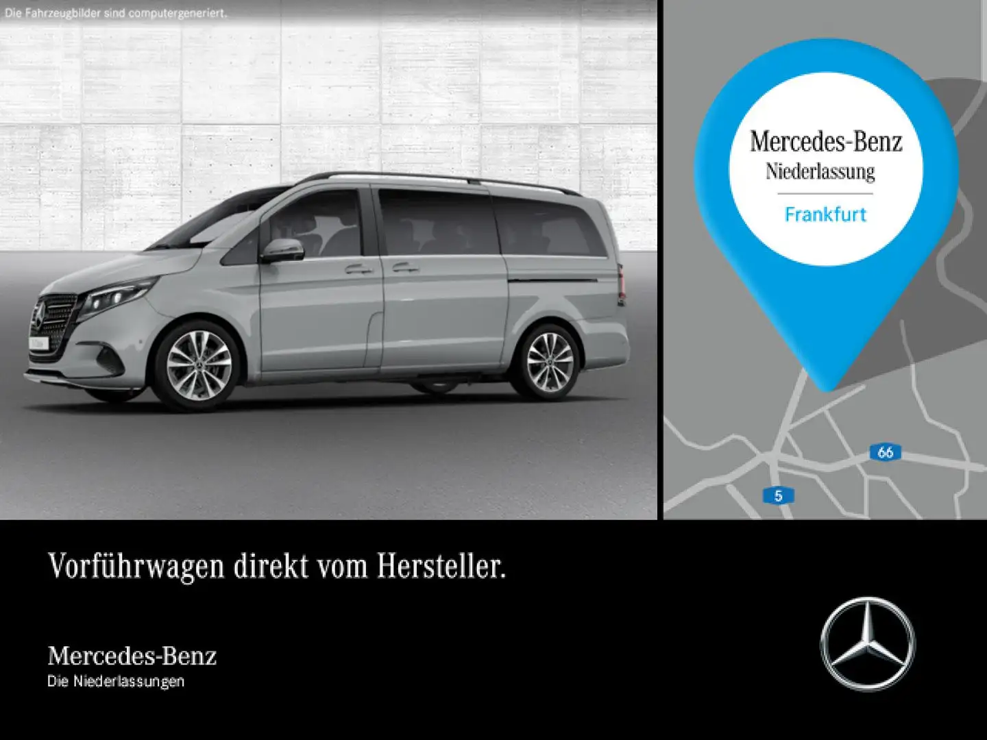 Mercedes-Benz V 300 d AVANTGARDE+9G+AHK+Klimaautom.+Navi+DIS Grau - 1