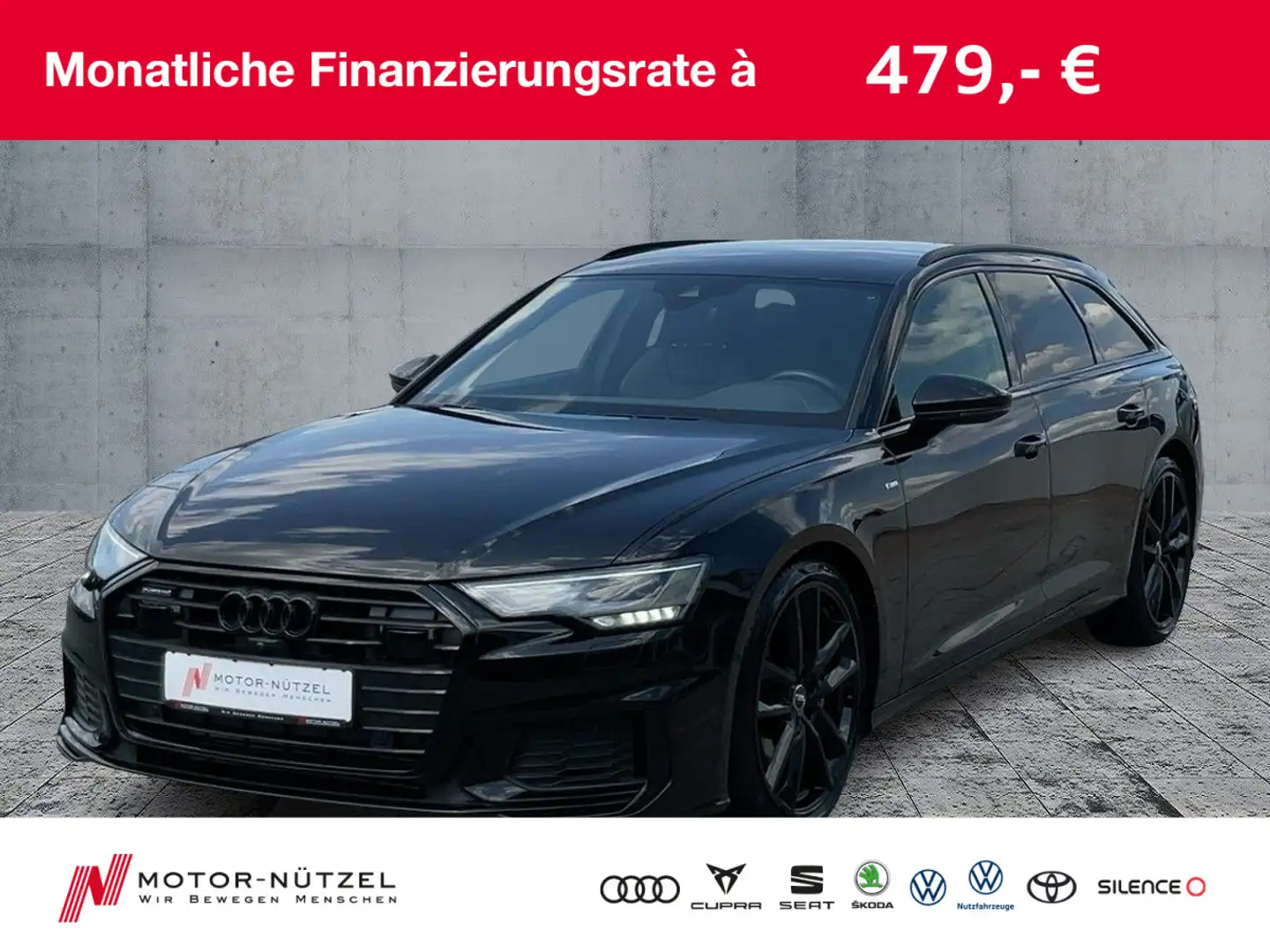 Audi A6 45 TDI QU 2xS-LINE LED+NAVI+B&O+RFK+ACC Negro - 1
