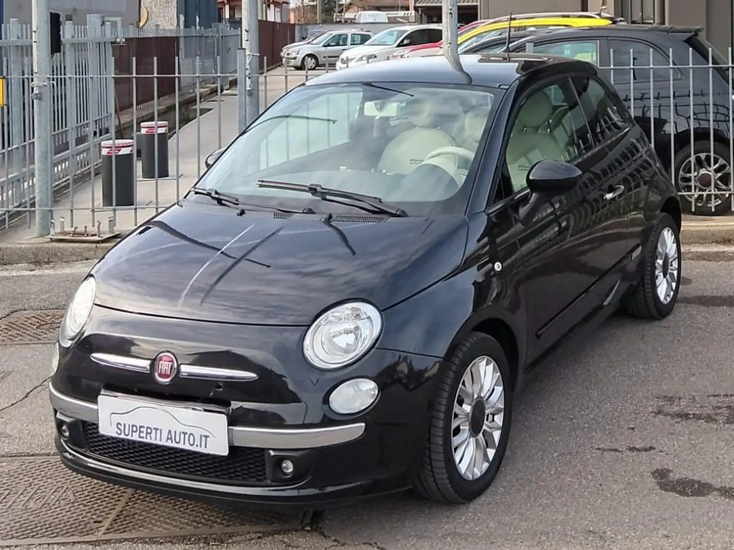 Fiat 500 500 1.3 mjt 16v Lounge 95cv neopatentati Nero - 1
