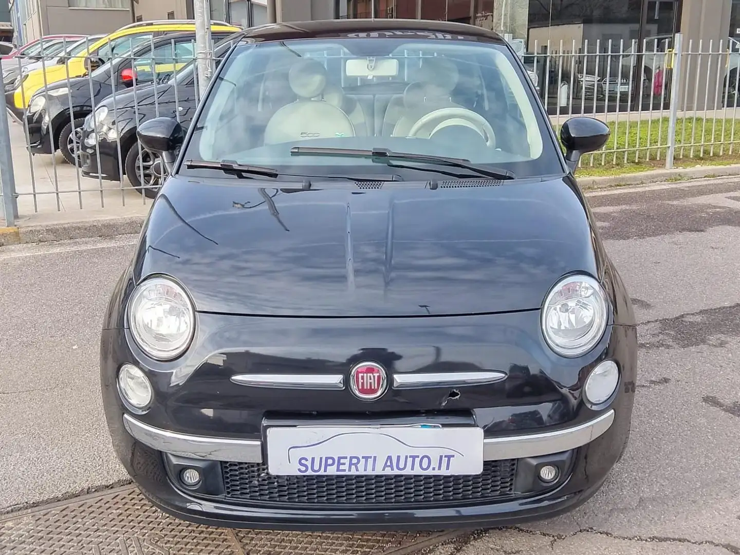 Fiat 500 500 1.3 mjt 16v Lounge 95cv neopatentati Nero - 2