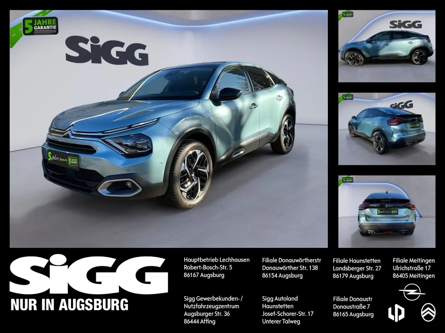 Citroen C4 1.2 PureTech 130 Max 2xKlima, Lenkrad heizbar Blauw - 1