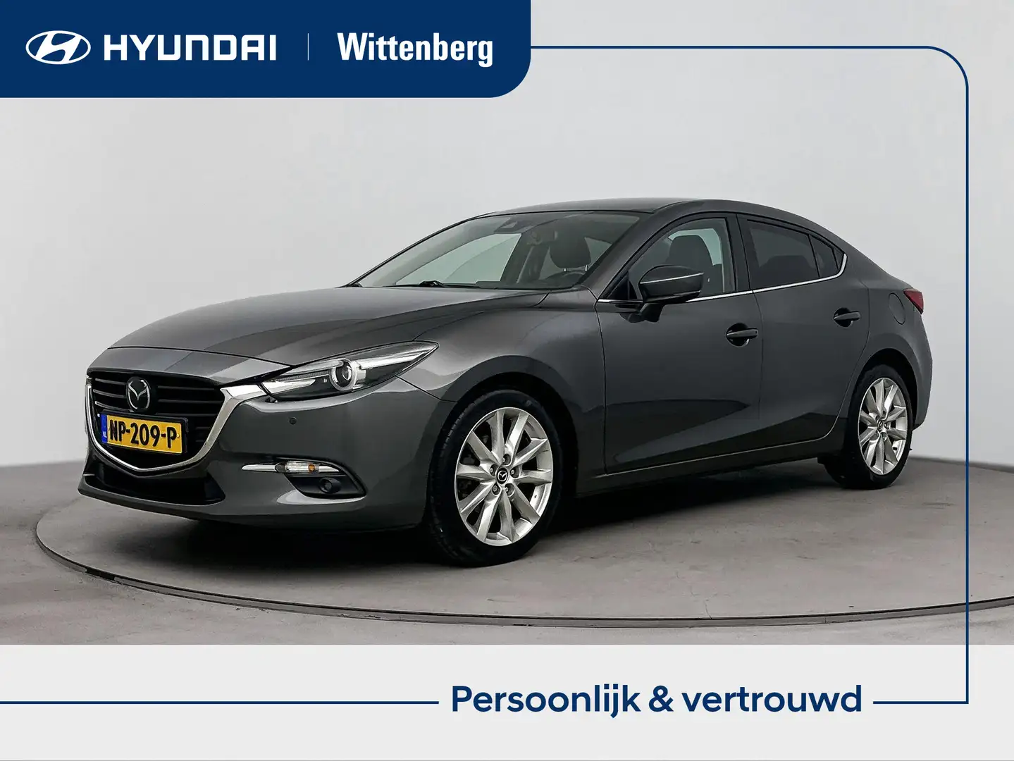 Mazda 3 2.0 SkyActiv-G 120 GT-M | Lage km-stand! | Leer | Gris - 1