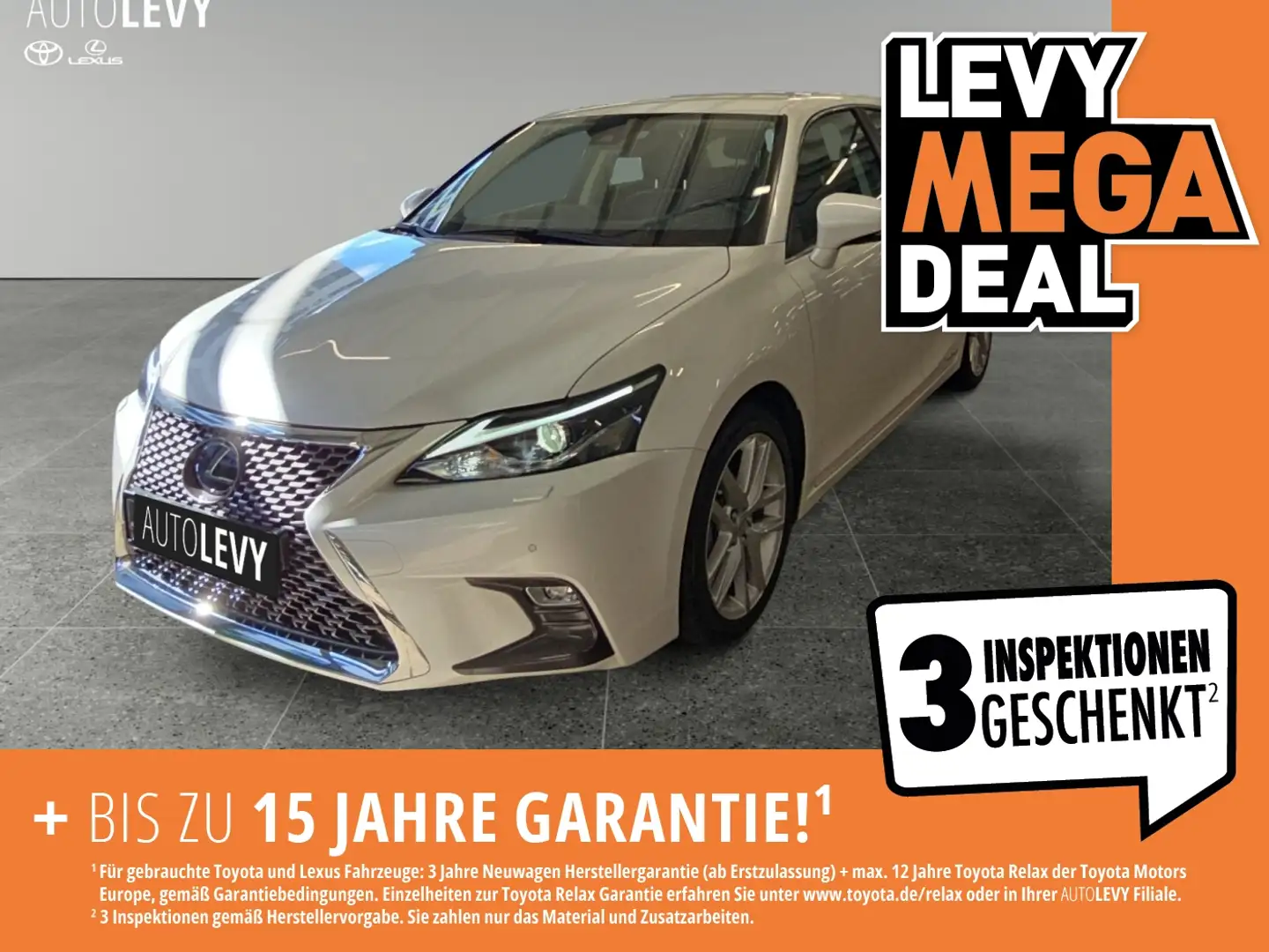 Lexus CT 200h +Navi+Kamera+Allwetter+SHZ+Velours+ Weiß - 1