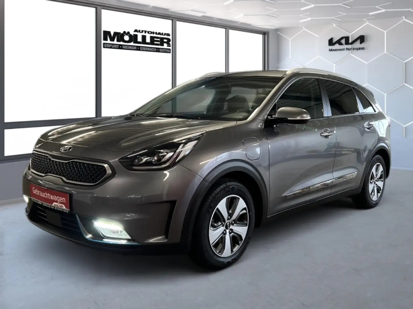 Kia Niro Spirit 1.6 PHEV DCT6 Glasdach Leder Kamera Bi-LED Grau - 2