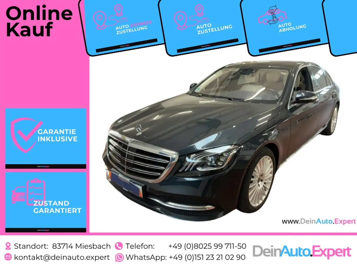 Mercedes-Benz S 560 S 560 4Matic L (222.186) *StdHZG*PANO*Cam*uvm. Blu/Azzurro - 1
