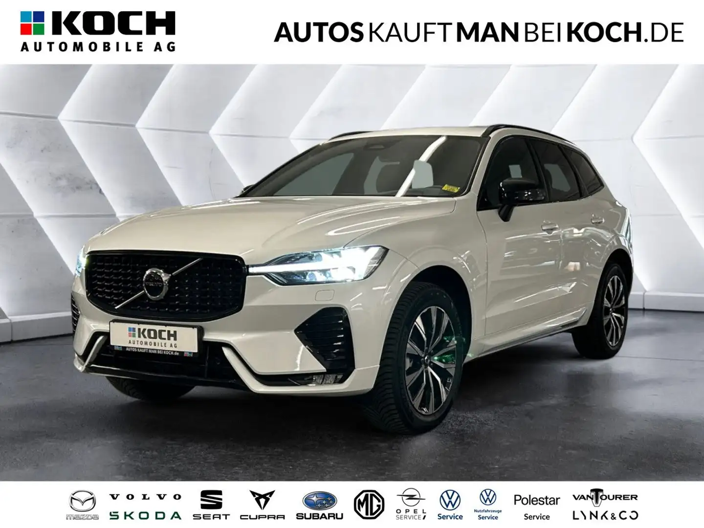 Volvo XC60 B5 B AWD Plus Dark ACC BLIS AHK 4xSHZ V-LED Weiß - 1