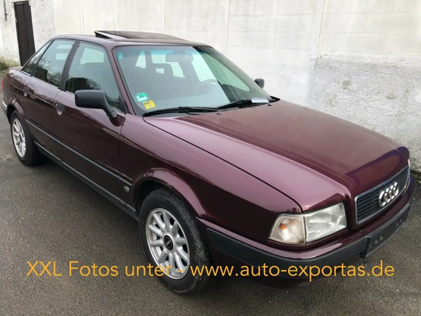 Audi 80 1Hand,original Scheunenfund,Alu,el.Schieb,AHK Roşu - 1