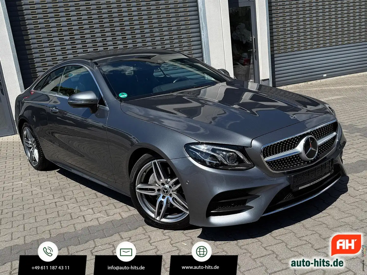 Mercedes-Benz E 220 Coupe AMG Line Comand Navi Standhzg. ACC Grau - 1