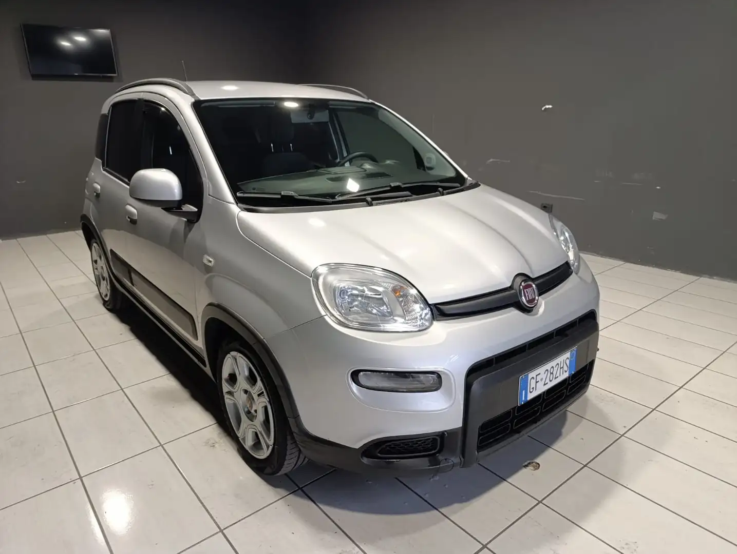 Fiat Panda Panda 1.0 firefly hybrid Sport s Zilver - 1