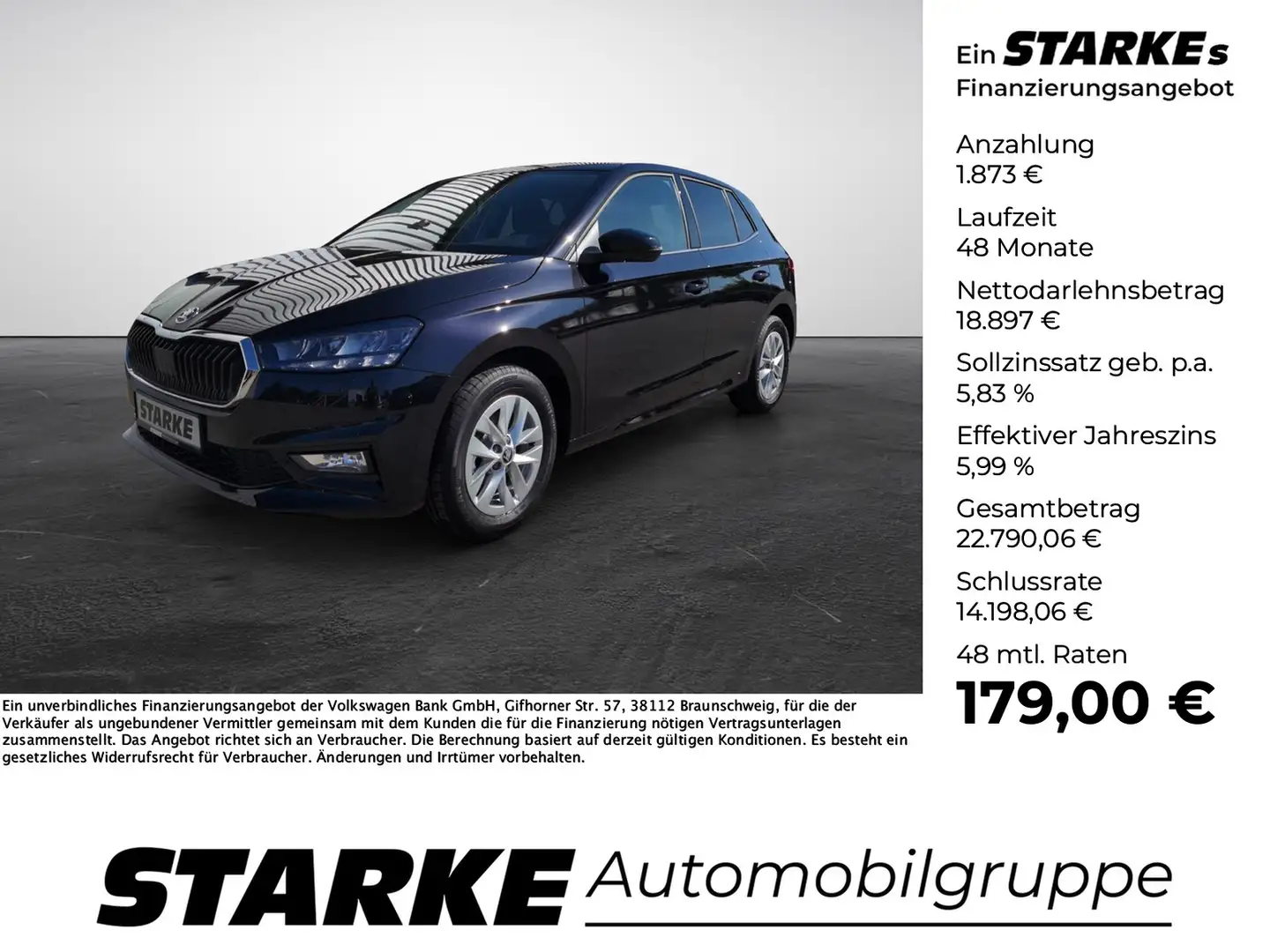 Skoda Fabia 1.0 TSI DSG Selection Negru - 1