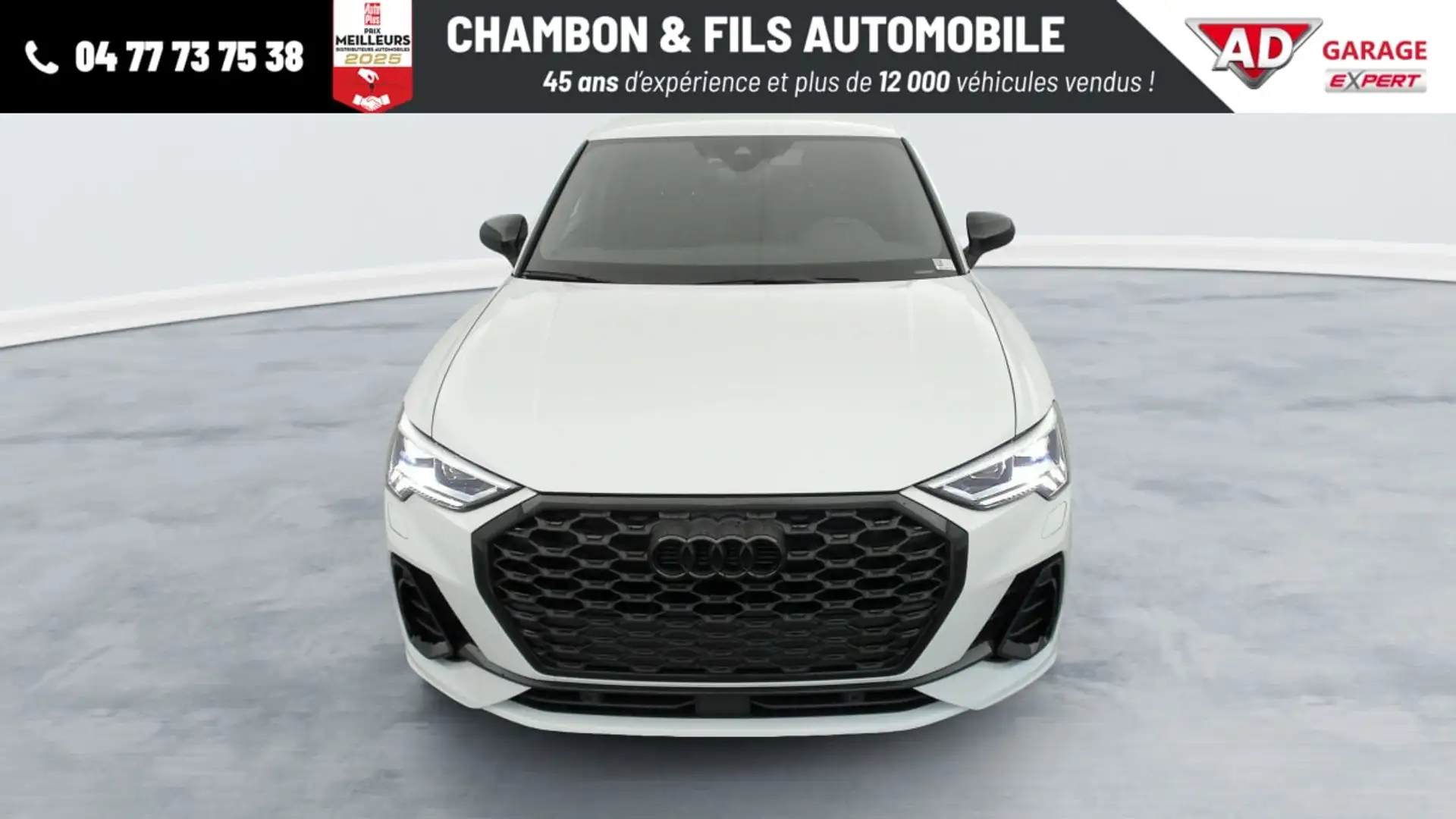 Audi Q3 35 TDI 150 ch S tronic 7 S line plus Blanc - 2