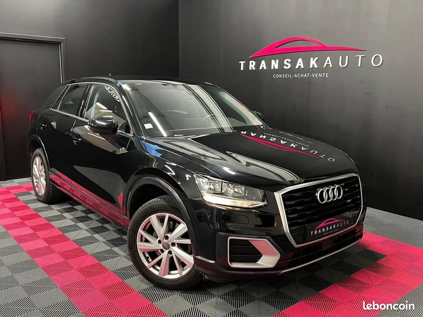 Audi Q2 35 TDI 150ch S Tronic 7 Design Luxe RÉVISION A JOU Zwart - 1