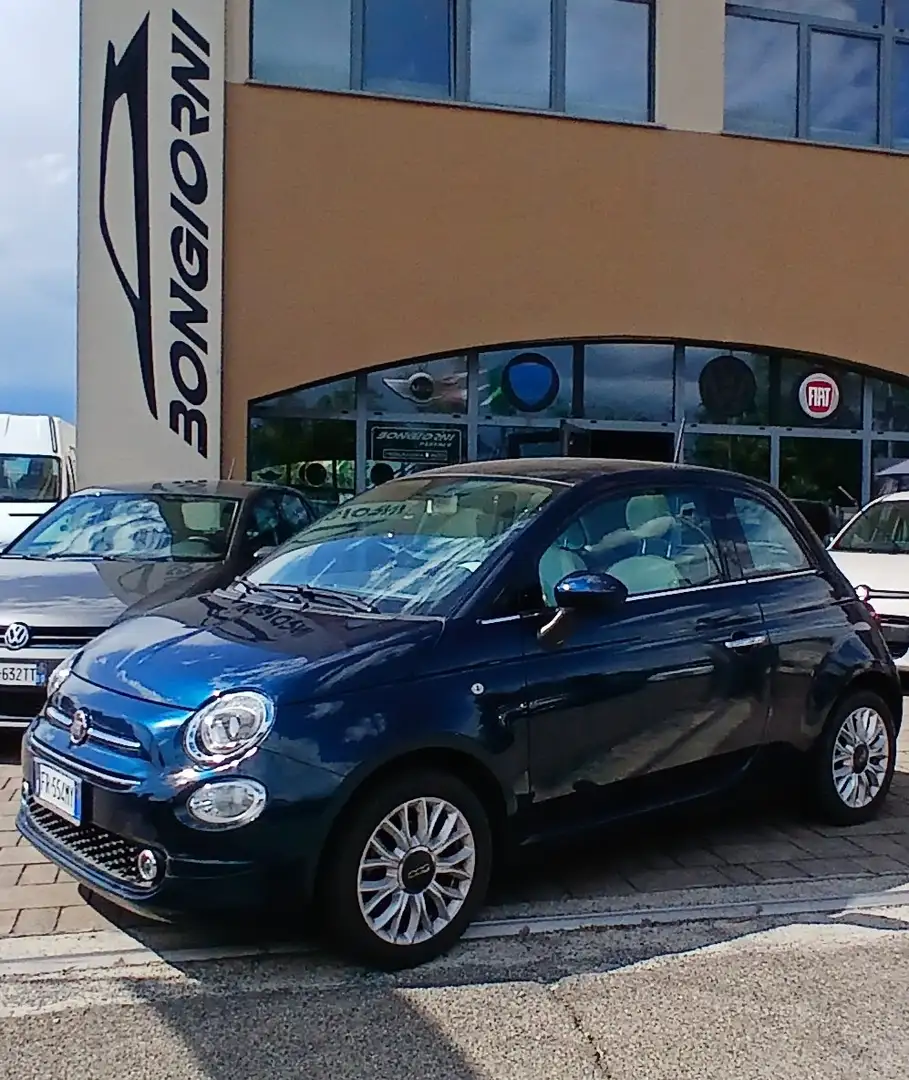 Fiat 500 lounge 1,2 benzina blu km 9400-ORIGINALI-IN ARRIVO Blu/Azzurro - 1