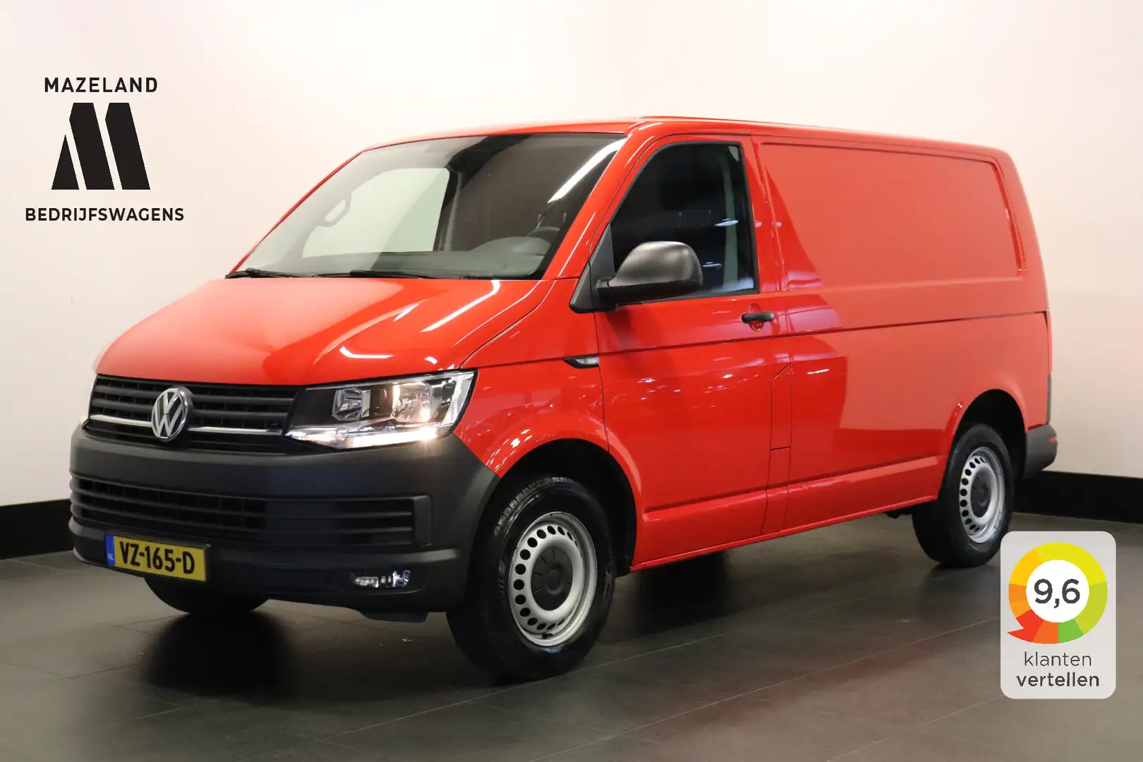 Volkswagen T6 Transporter 2.0 TDI 140PK DSG Automaat - Airco - Cruise - PDC Rood - 1