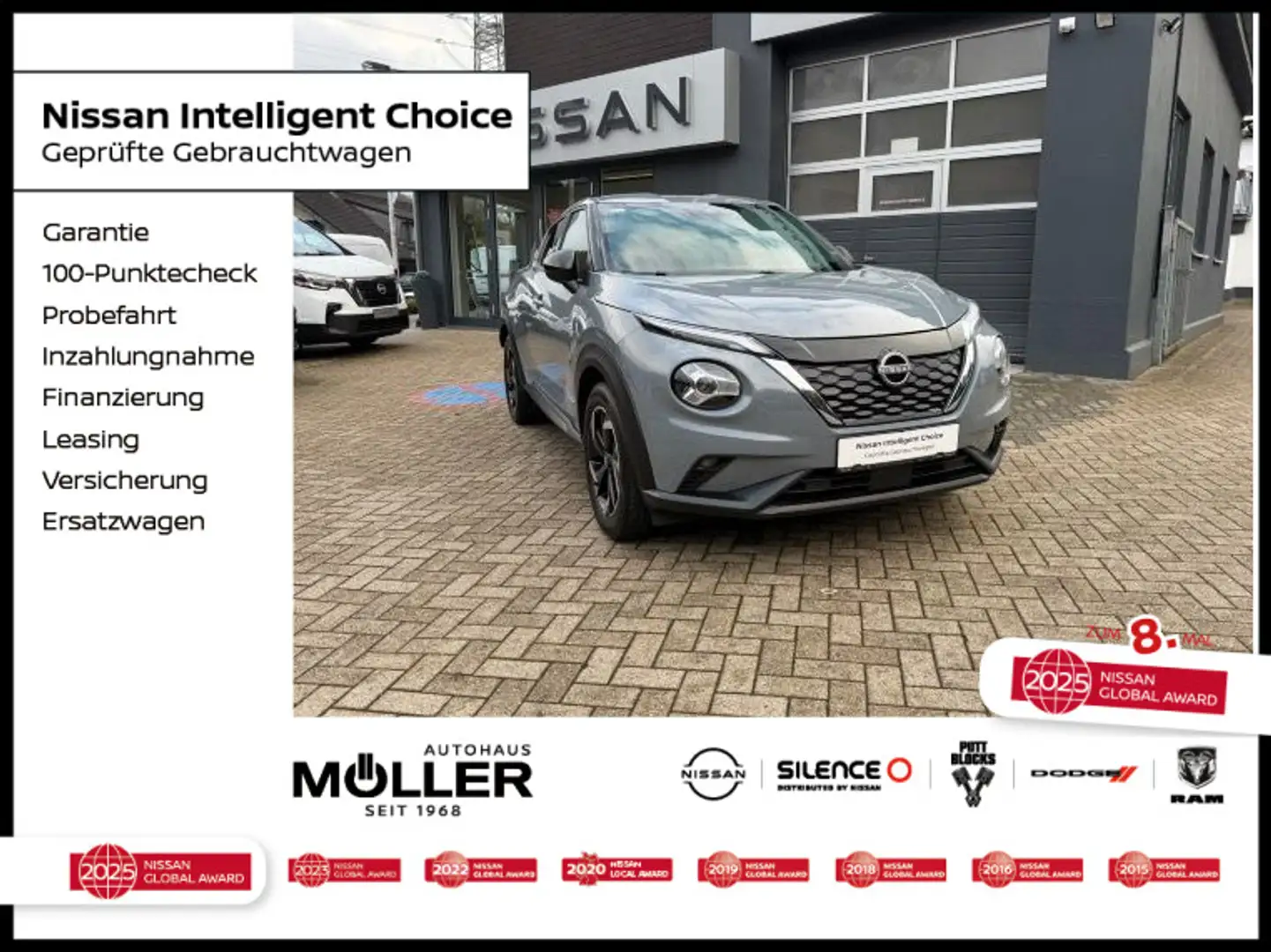 Nissan Juke 1.6 Hybrid N-Connecta Hybrid Navi Kamera Grijs - 1