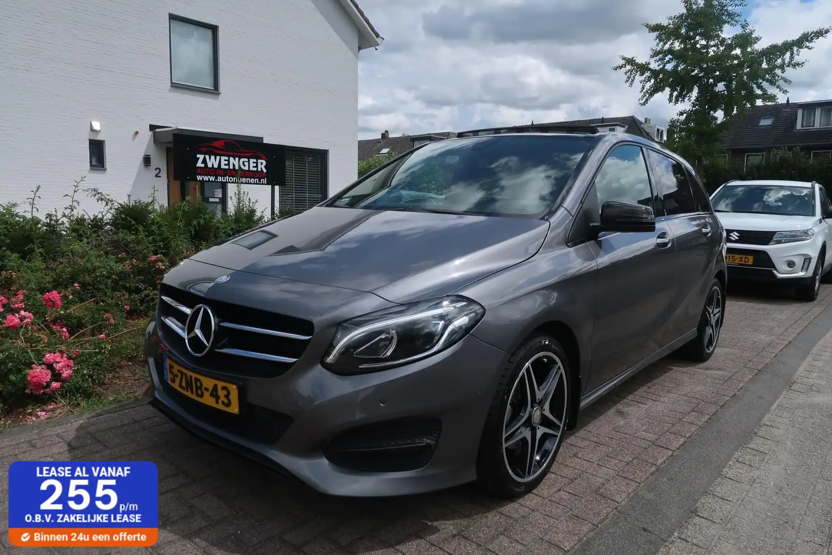 Mercedes-Benz B 180 Aut|PANORAMADAK|TREKHAAK|CAMERA|SFEERVERLICHTING|N Grijs - 1
