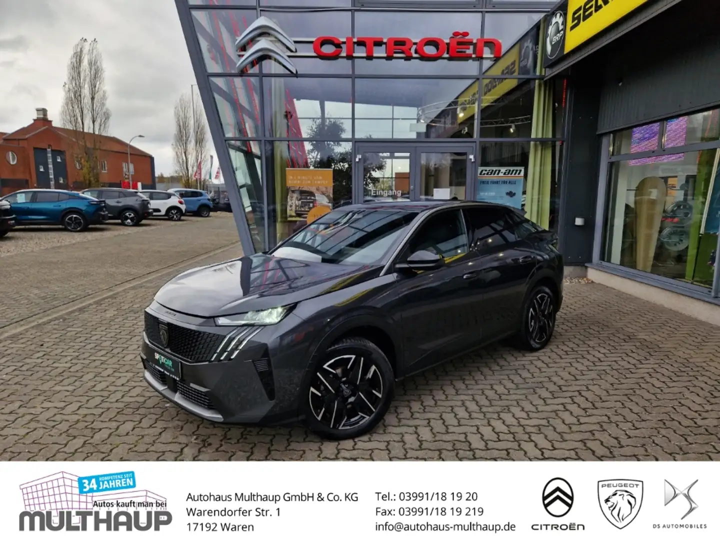 Peugeot 3008 Hybrid 145 Allure LenkradHZG SHZ ACC Alarm Grau - 1