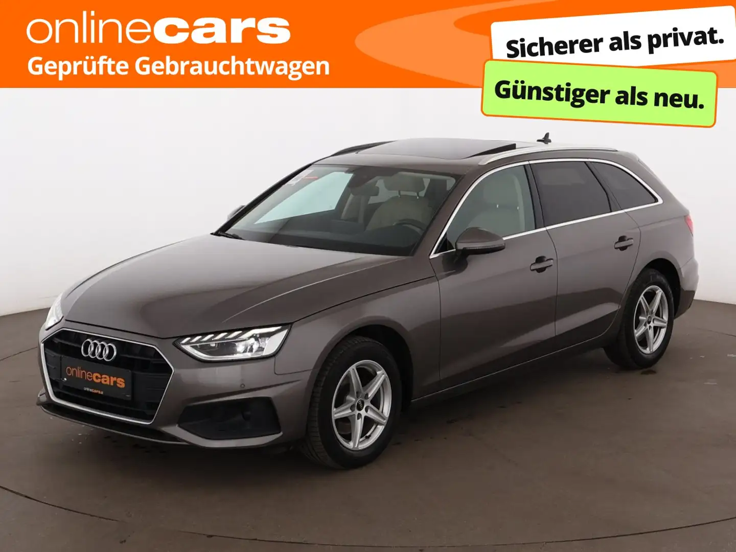 Audi A4 Avant 30 TDI Aut LED SKY AHK LEDER NAVI R-CAM Grau - 1