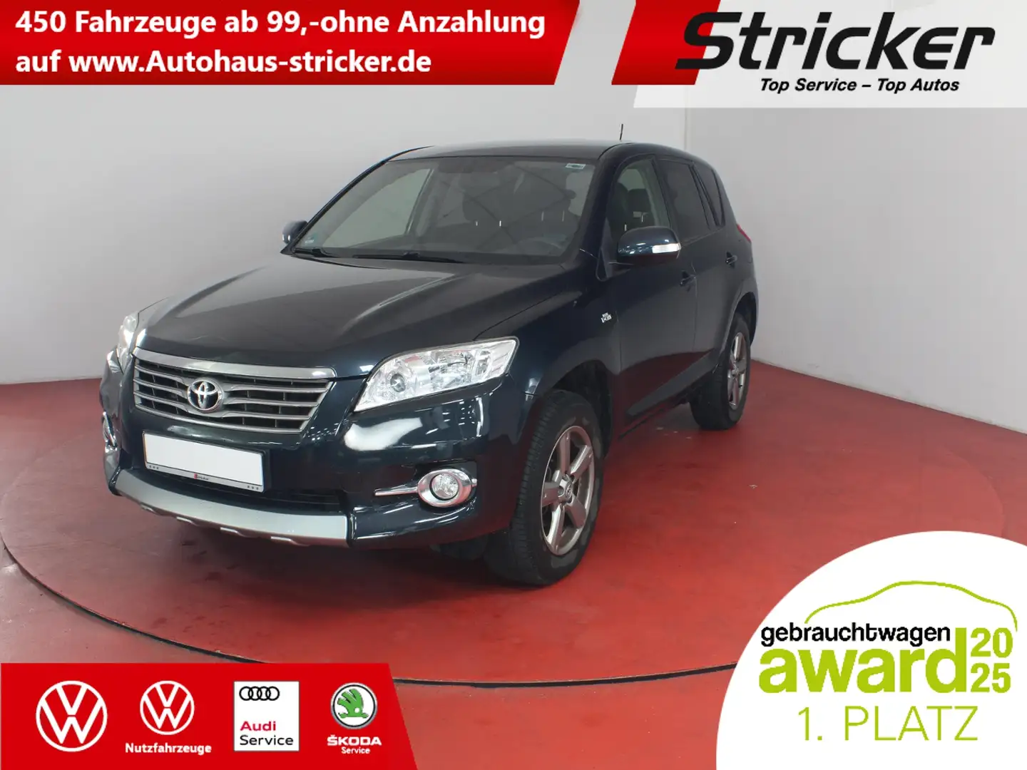 Toyota RAV 4 2.2D-4D Travel 4x4 Navi Tempomat AHK Silber - 1