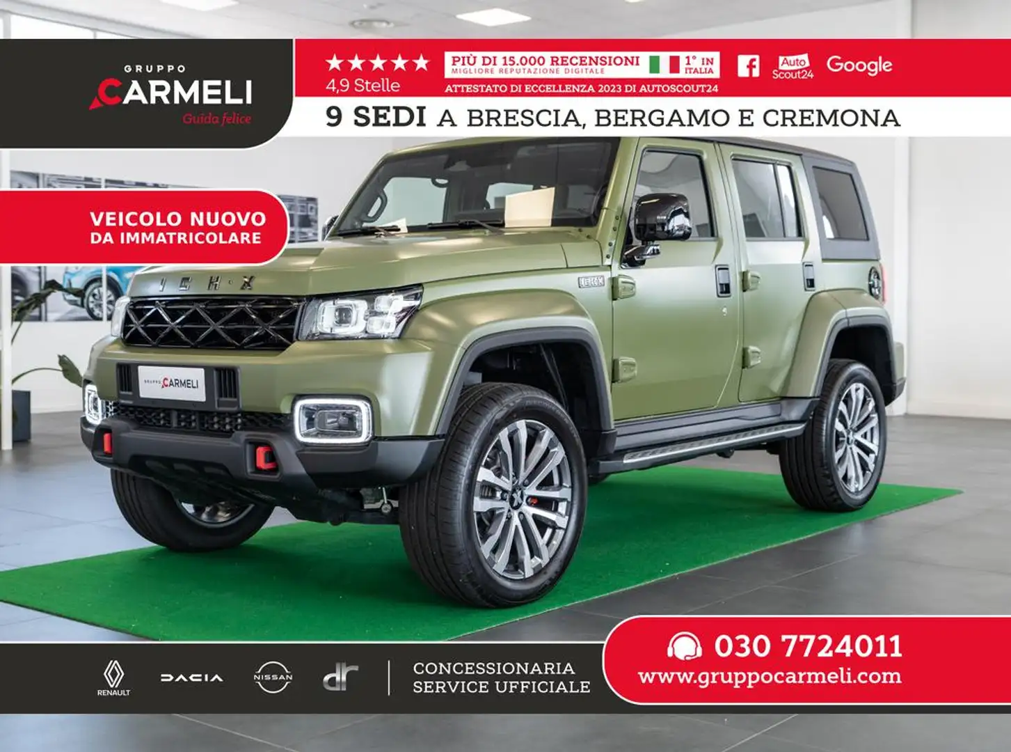 ICH-X K2 K2 2.0 turbo diesel 4x4 162cv auto - NUOVO Verde - 1