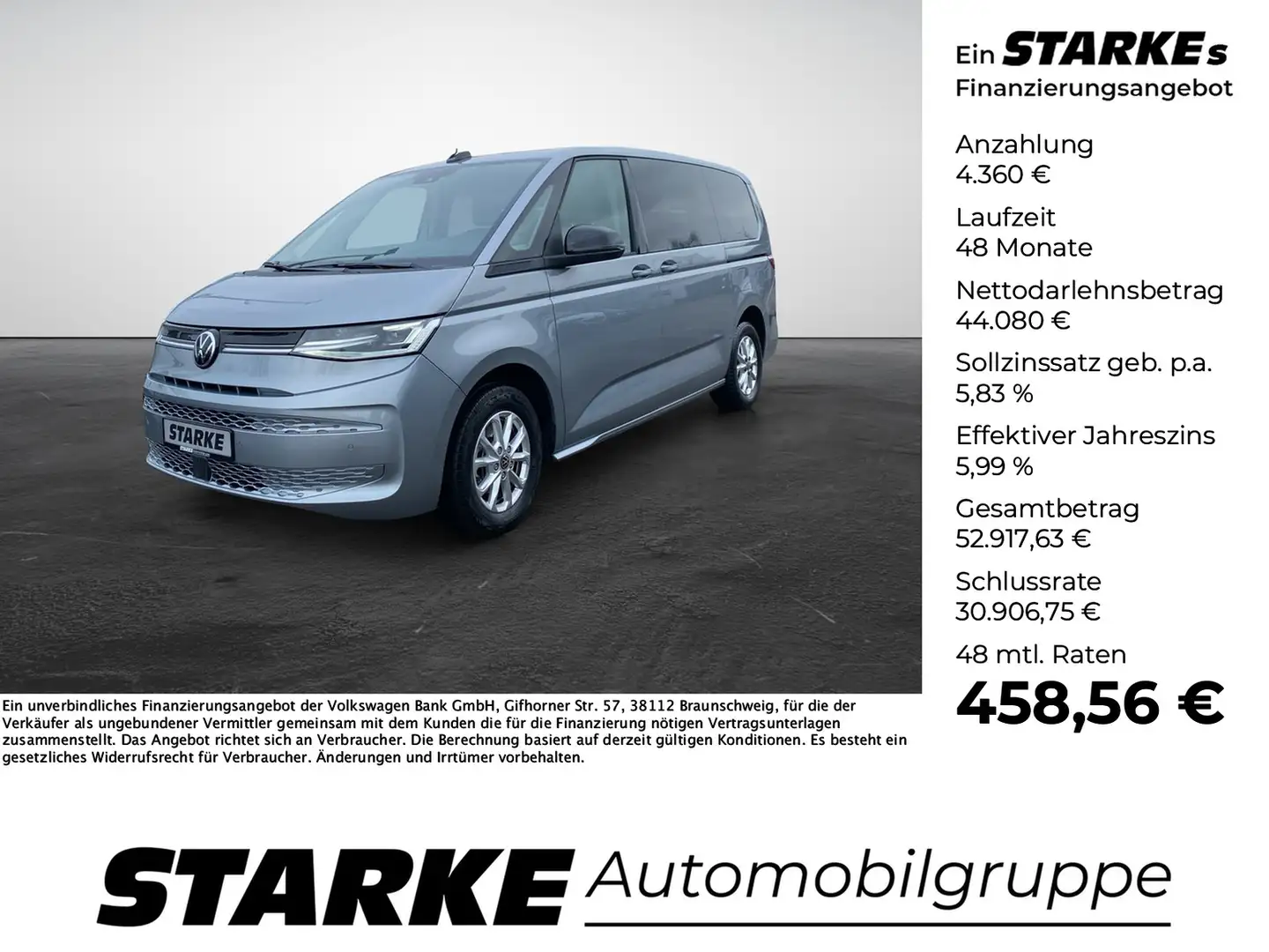 Volkswagen T7 Multivan 2.0 TDI DSG Life lang Argintiu - 1