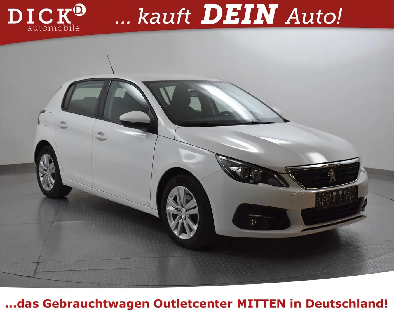 Peugeot 308 1.2 Aut. Active Pack NAVI+PDC+TEMP+MFL+APPLE Blanc - 1