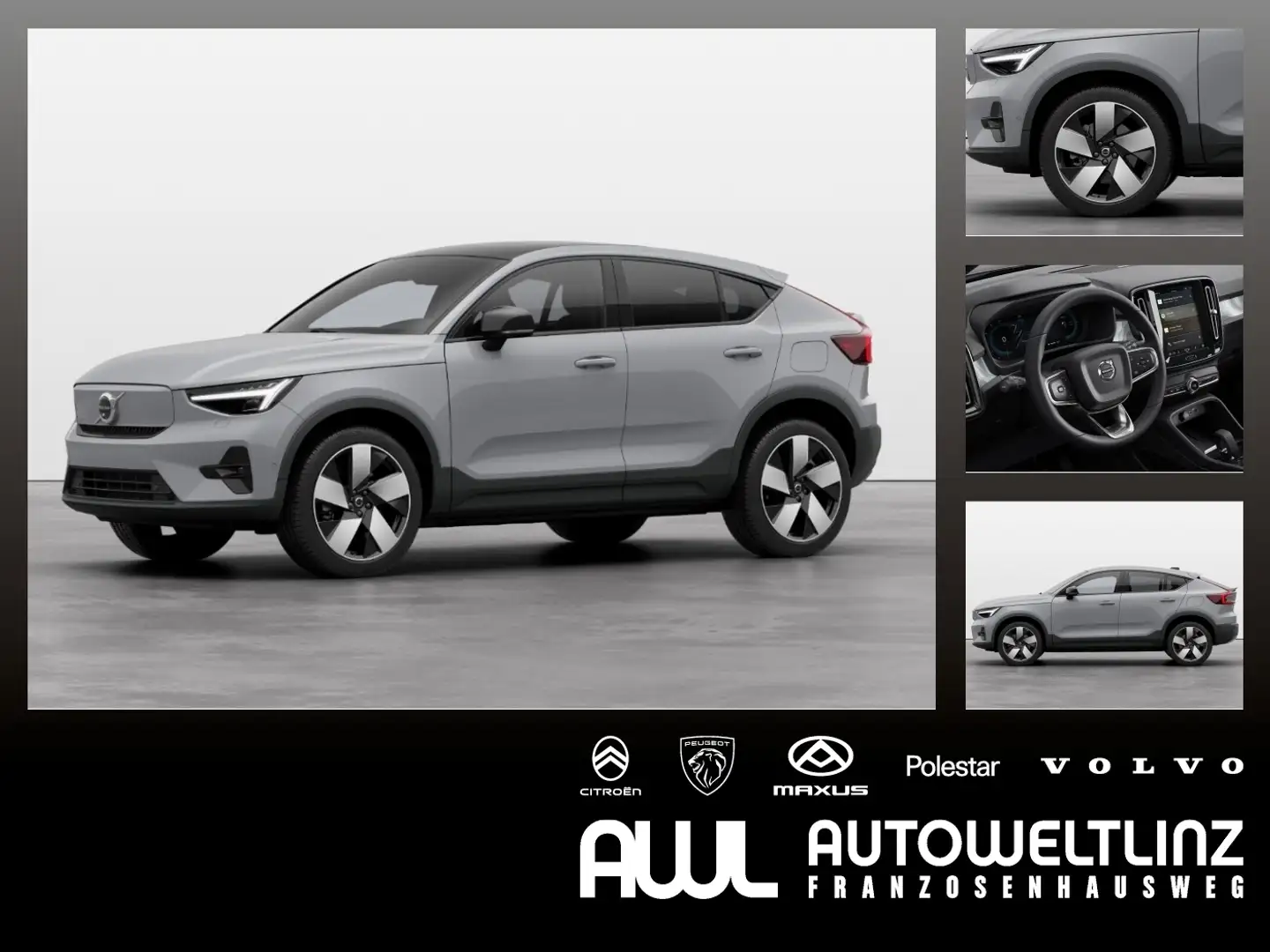 Volvo C40 Twin Extended Range Ultimate Sonderoreis Grau - 1