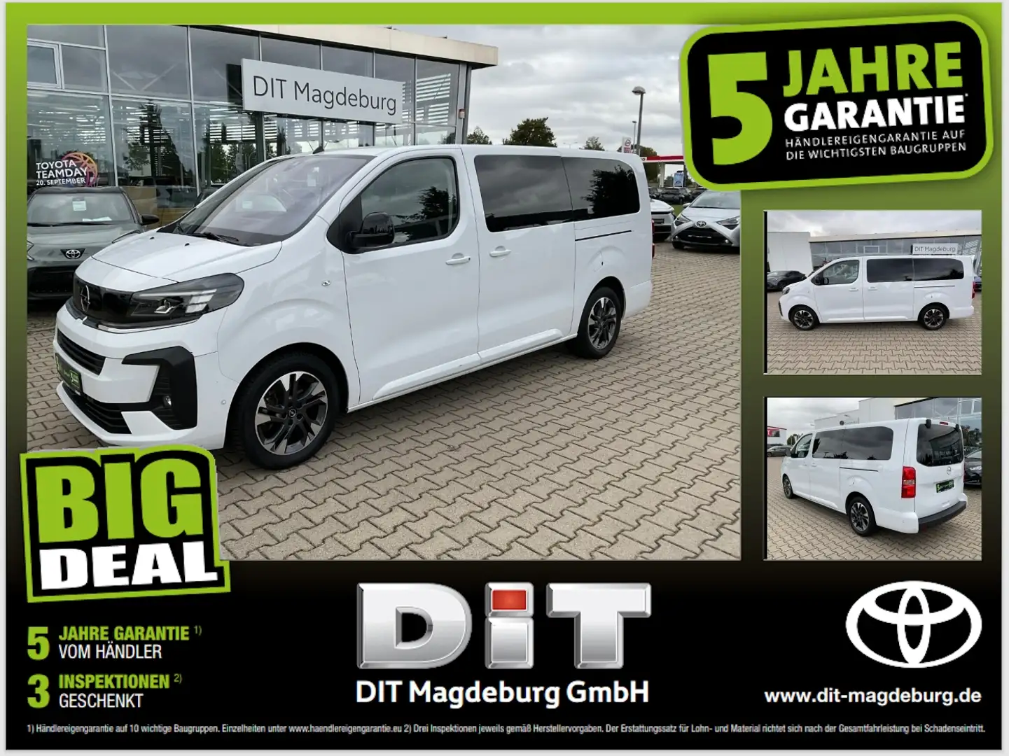 Opel Zafira Life 2.0 D (L3) Edition XL ACC+SHZ+Kam. Weiß - 1
